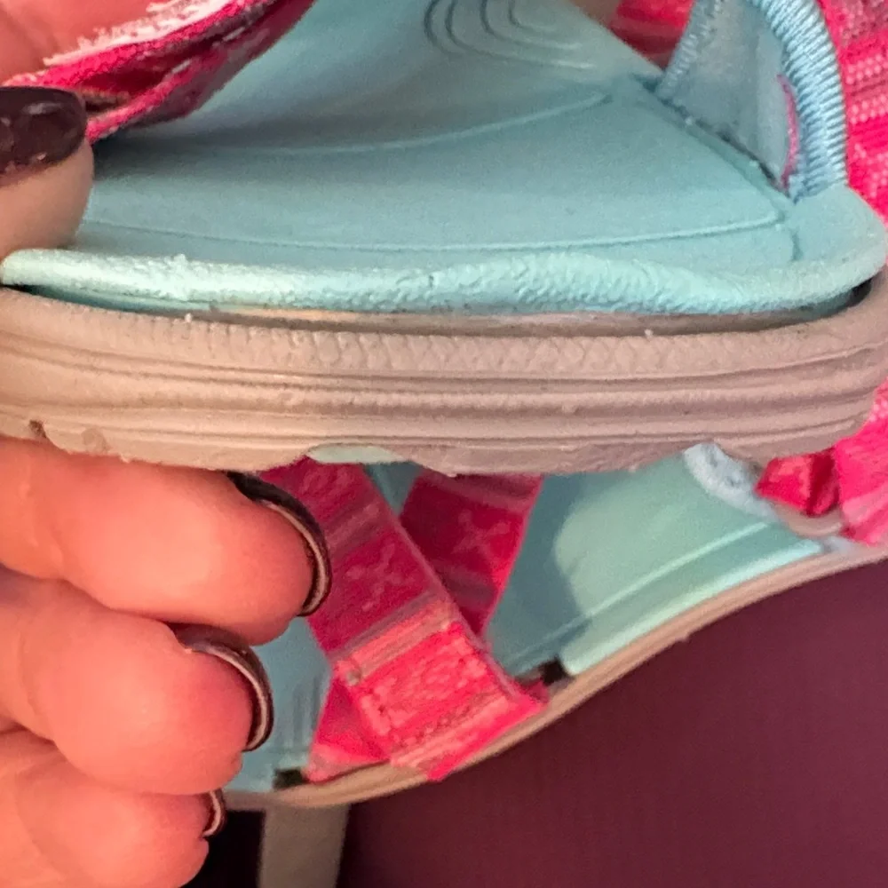 Mini Melissa Kids Sandals in Pink and Light Blue